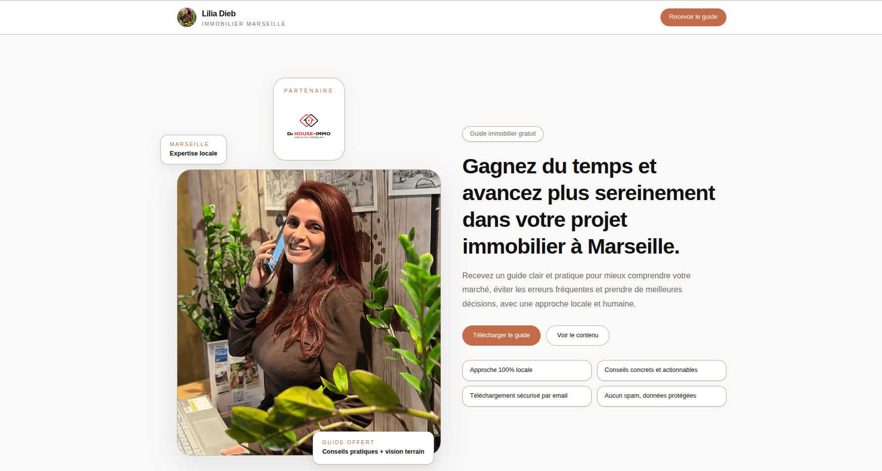 Landing page — Lilia Dieb Immobilier